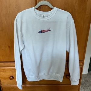 White sweatshirt
